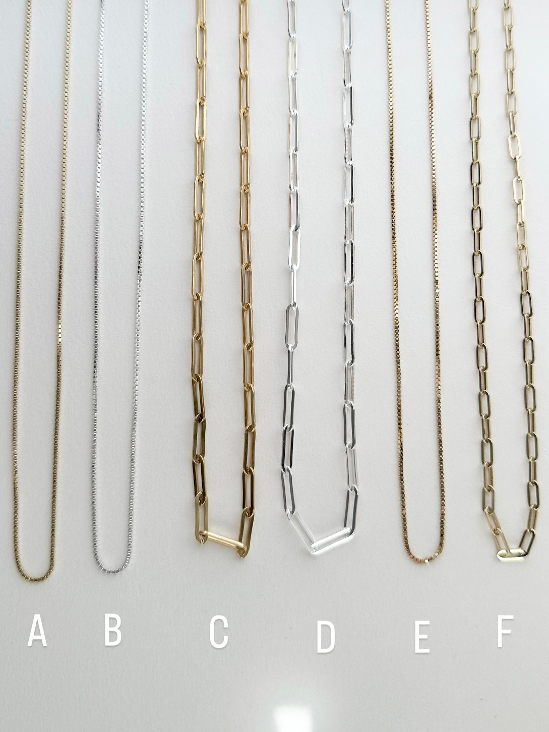 Loose chains (without pendants)